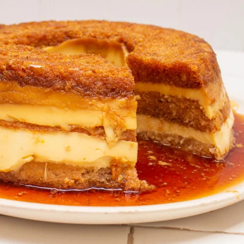 Torta flan casera