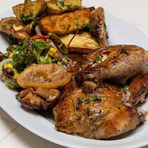 pollo al horno con ajo