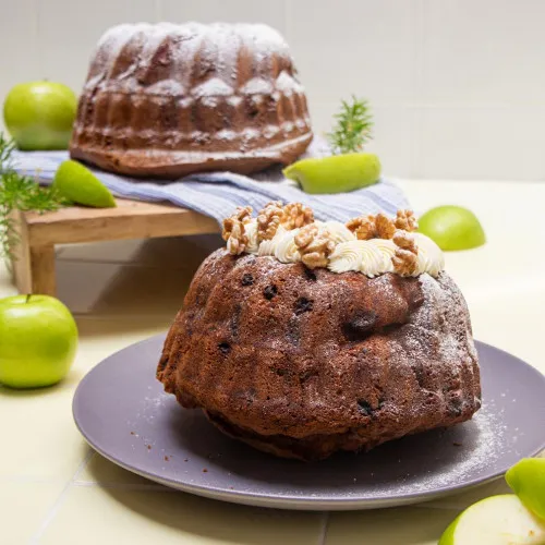 budín de manzana