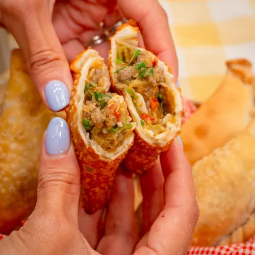 empanadas de carne cortada a cuchillo