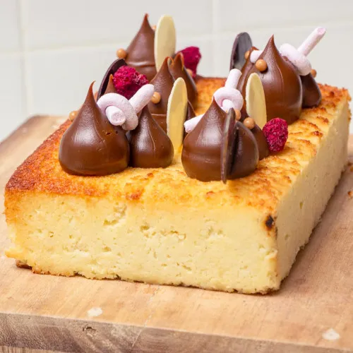 tarta de coco y dulce de leche