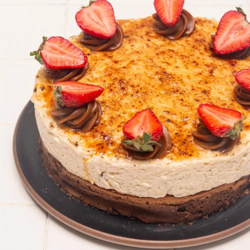 Torta mousse de arroz con leche