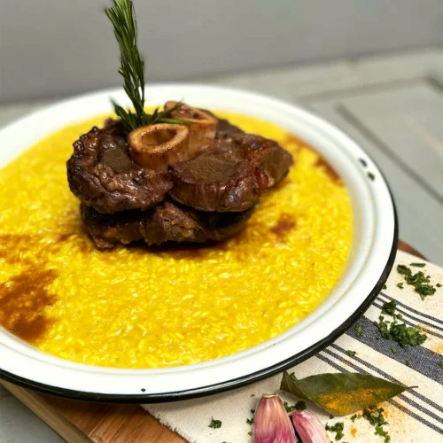 Risotto clásico con ossobuco