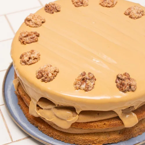 Torta de café y nueces