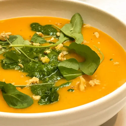 Calentita sopa de calabaza