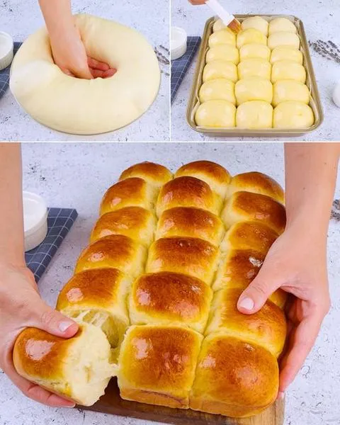 Bollos de pan de leche