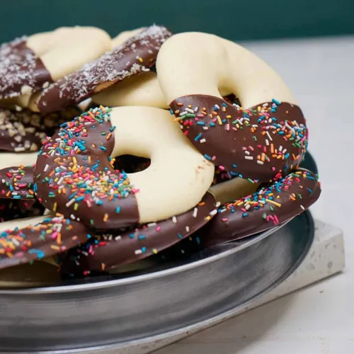 GALLETITAS DE ANILLITOS CON CHOCOLATE