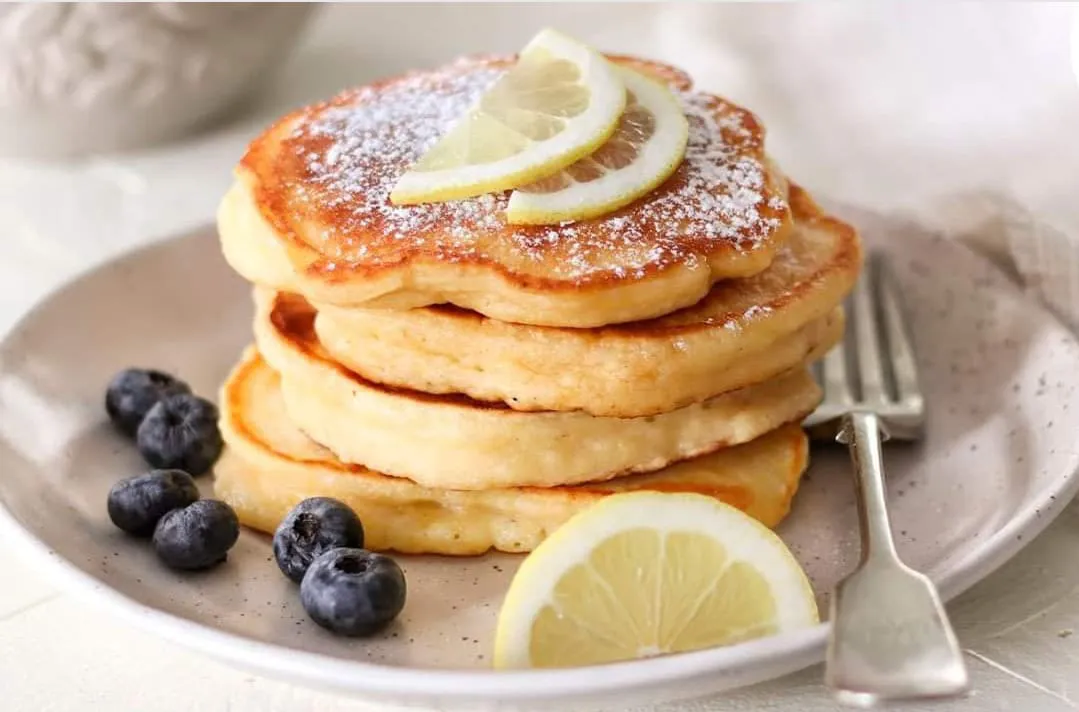 panqueques de ricota y limón