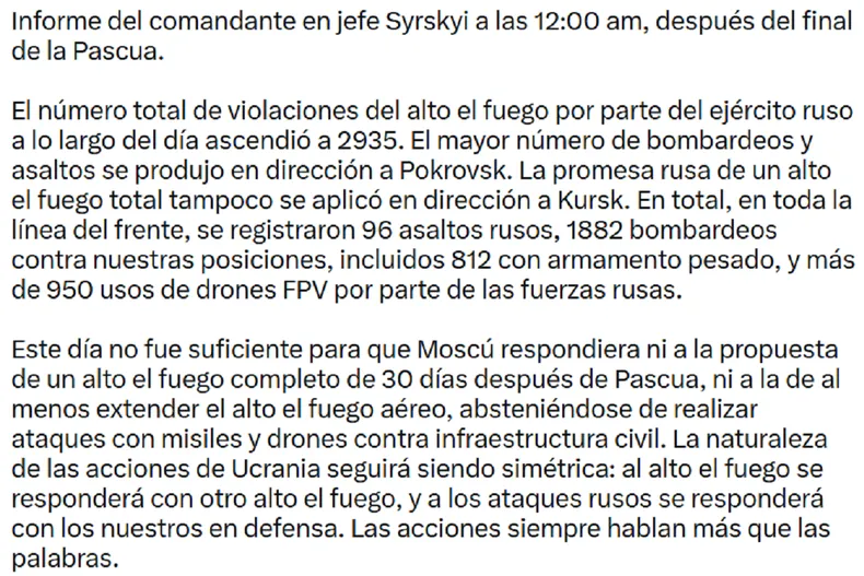 volodimir-zelenski-tuit-alto-fuego-rusia-ucrania