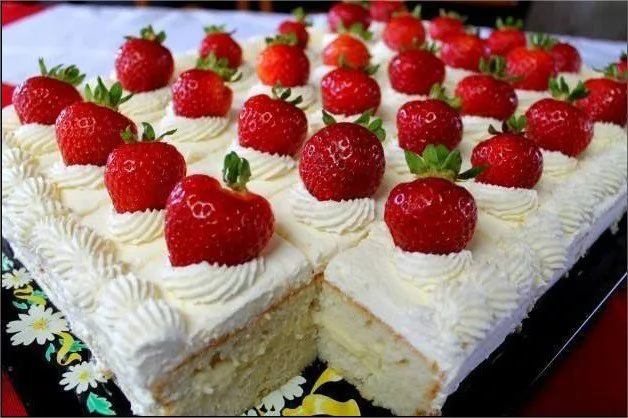 torta de frutillas