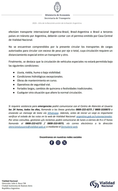 Disposición Vialidad 2