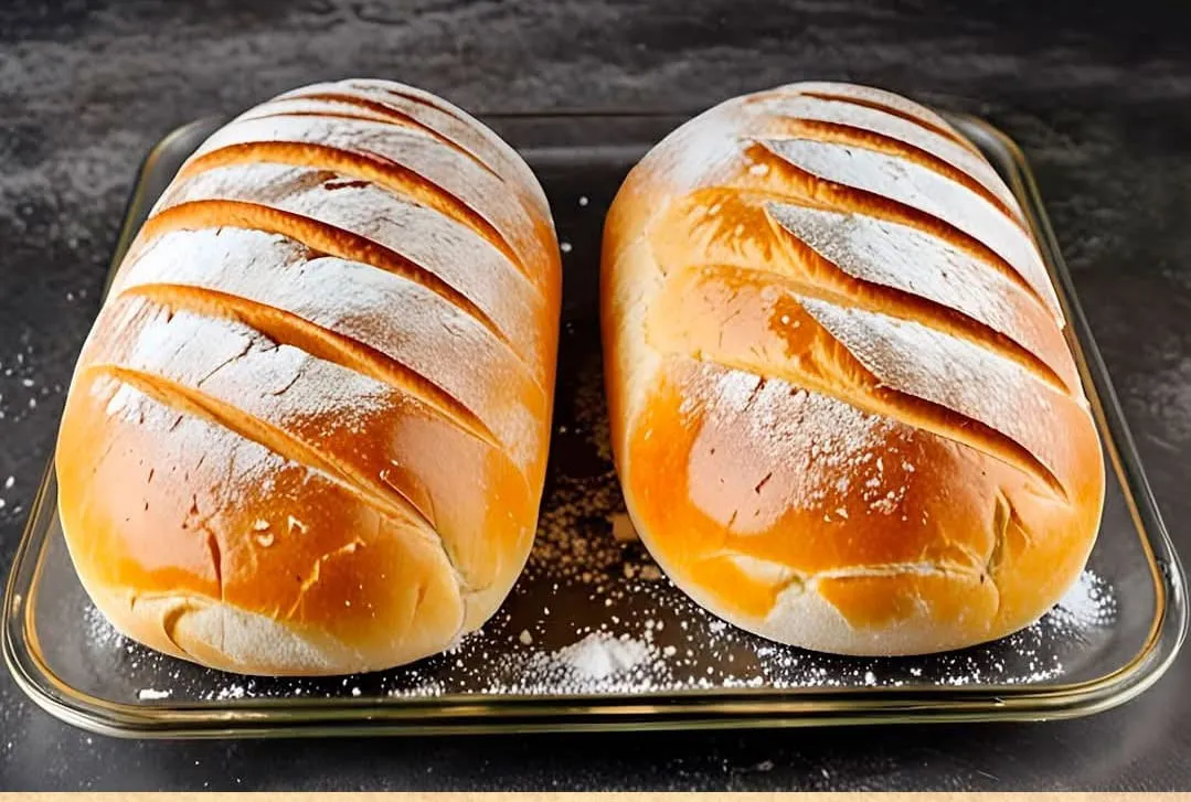 Pan casero con corteza crujiente