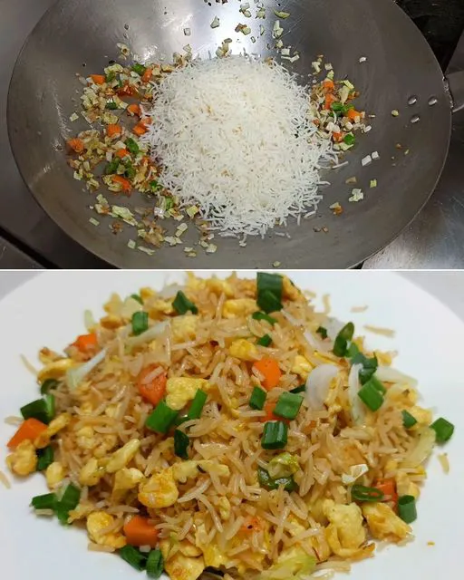 arroz chino casero