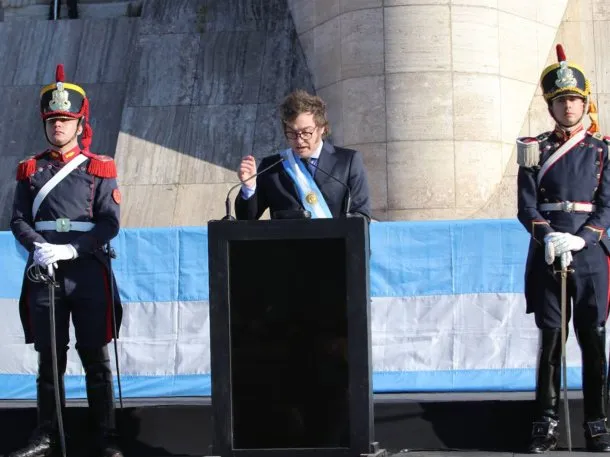 Milei-bandera