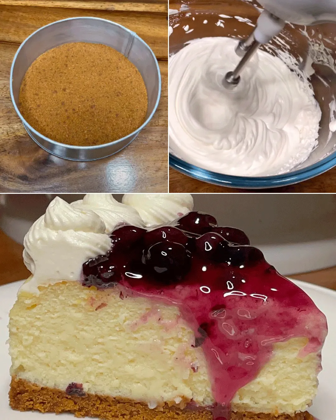 Tarta de queso con Arándanos