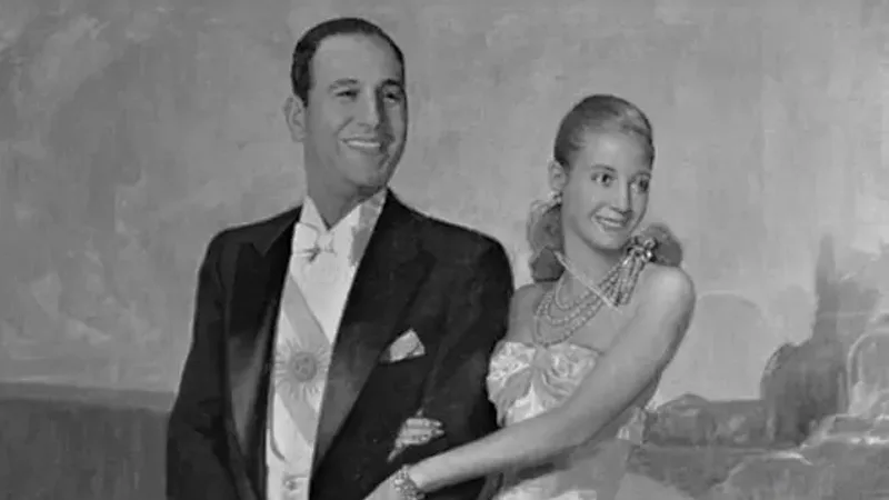 Eva y Juan Perón
